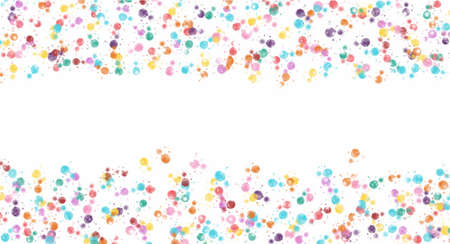 Colorful spot watercolor pattern background with copy space for design, vector.のイラスト素材