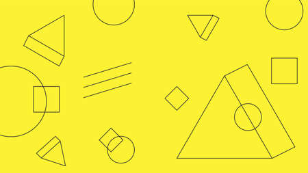 Abstract modern yellow  Geometric background,Eps10 vector.