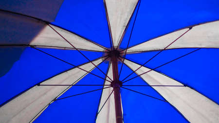 Umbrellas background for design. Street decoration.の写真素材