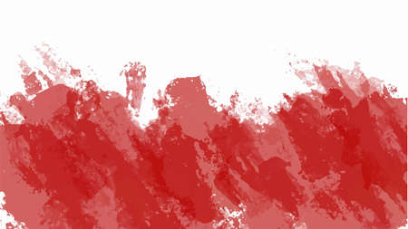 Red watercolor background for your design, watercolor background concept, vector.のイラスト素材
