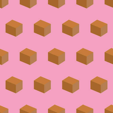 Box seamless, box pattern background, vector.のイラスト素材
