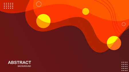 Abstract modern red fluid gradient background, vector.のイラスト素材