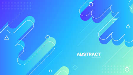 Abstract blue background background with copy space for design, flat design, vector.のイラスト素材