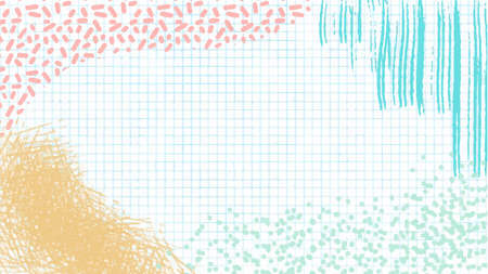 soft Colorful watercolor background for your design, watercolor background concept, vector.のイラスト素材