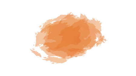 Set of orange vector watercolor backgrounds for poster, brochure or flyer, Bundle of watercolor posters, flyers or cards. Banner template.のイラスト素材