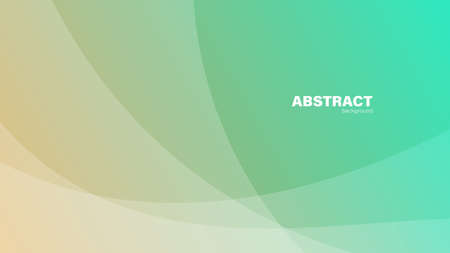 Abstract green fluid shape modern background with copy space, vector.のイラスト素材