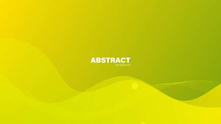 Abstract yellow background with fluid shapes modern concept.minimal poster. background for banner, web, cover, billboard, brochure, social media, landing page.のイラスト素材