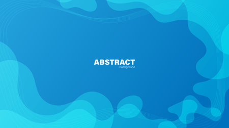 Abstract blue background and curve shape, background with copy space for design, vector.のイラスト素材