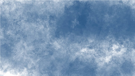 Blue watercolor background for your design, watercolor background concept, vector.のイラスト素材