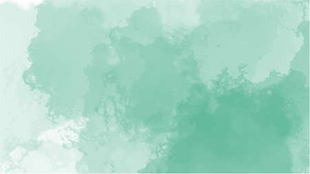 Green watercolor background for your design, watercolor background concept, vector.のイラスト素材