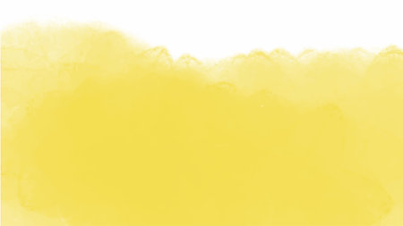 Yellow watercolor background for your design, watercolor background concept, vector.のイラスト素材