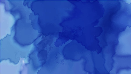 Blue watercolor background for your design, watercolor background concept, vector.のイラスト素材