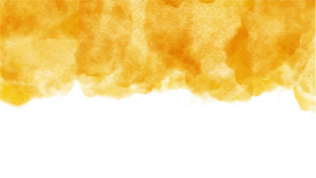 Yellow watercolor background for your design, watercolor background concept, vector.のイラスト素材