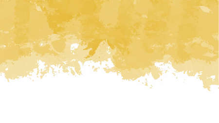 Yellow watercolor background for your design, watercolor background concept, vector.のイラスト素材