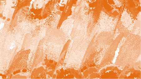 Orange watercolor background for your design, watercolor background concept, vector.のイラスト素材