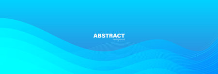 Abstract blue background and curve shape, background with copy space for design, vector.のイラスト素材