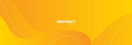 Abstract yellow background with fluid shapes modern concept.minimal poster. background for banner, web, cover, billboard, brochure, social media, landing page.のイラスト素材