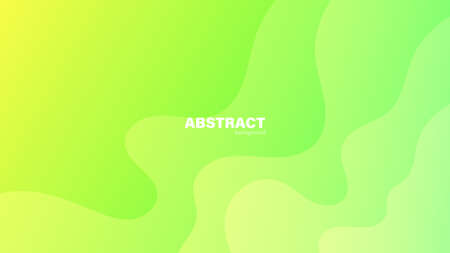 Abstract green fluid shape modern background with copy space, vector.
