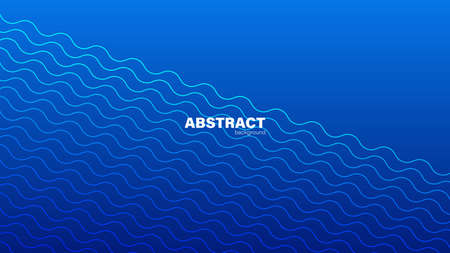 Abstract blue background and curve shape, background with copy space for design, vector. wave background.のイラスト素材