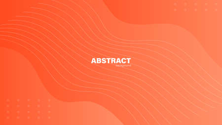 Abstract gradient soft red background and fluid shape  with lines, background with copy space, vector.のイラスト素材