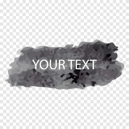 Black brush, paint, ink brush strokes, brushes, lines. Dirty artistic design elements. Vector illustration. Isolated on white background.のイラスト素材