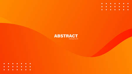 Abstract orange background with fluid shapes modern concept.minimal poster. background for banner, web, cover, billboard, brochure, social media, landing page.のイラスト素材
