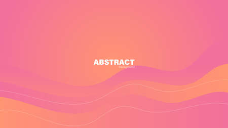 Abstract pink fluid shape modern background with copy space, vector.のイラスト素材