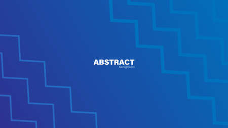 Abstract blue background and zig zag shape, background with copy space for design, vector.のイラスト素材