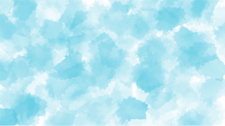 Blue watercolor background for your design, watercolor background concept, vector.のイラスト素材