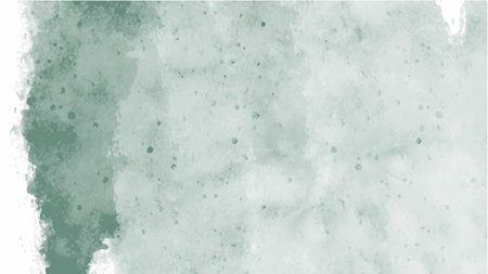 Green watercolor background for your design, watercolor background concept, vector.のイラスト素材