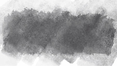 Black watercolor background for your design, watercolor background concept, vector.のイラスト素材