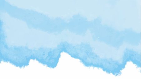 Blue watercolor background for your design, watercolor background concept, vector.のイラスト素材
