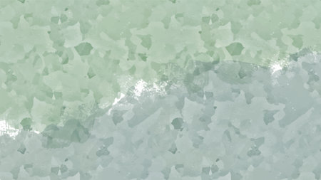 fresh green watercolor surface with splatters on white background, vector illustrationのイラスト素材
