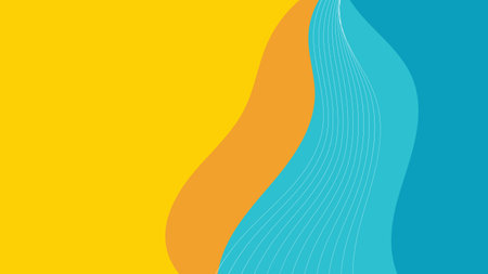 Colorful abstract background with dynamic shadow on background. Summer background concept with copy space. Vector background. EPS 10のイラスト素材