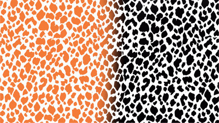 Orange dots pattern background. Modern dark abstract vector textureのイラスト素材