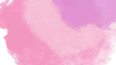 Pink watercolor background for your design, watercolor background concept, vector.のイラスト素材