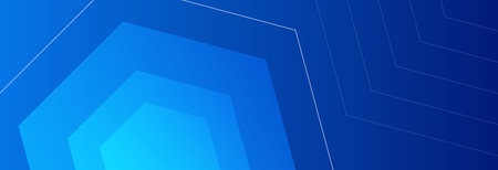 Abstract blue background and curve shape, background with copy space for design, vector.のイラスト素材