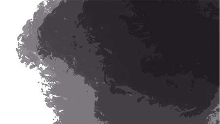 Black watercolor background for your design, watercolor background concept, vector.のイラスト素材