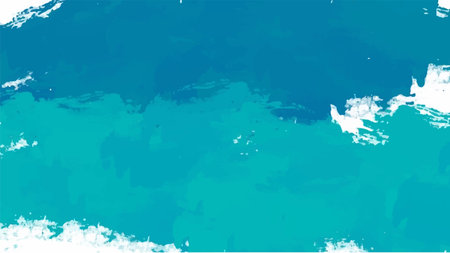 Blue watercolor background for your design, watercolor background concept, vector.のイラスト素材