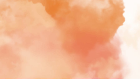 Orange watercolor background for your design, watercolor background concept, vector.のイラスト素材