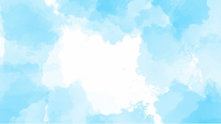 Blue watercolor background for your design, watercolor background concept, vector.のイラスト素材