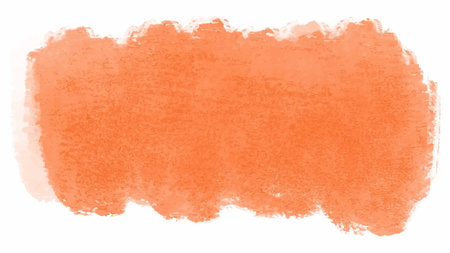 Orange watercolor background for your design, watercolor background concept, vector.のイラスト素材
