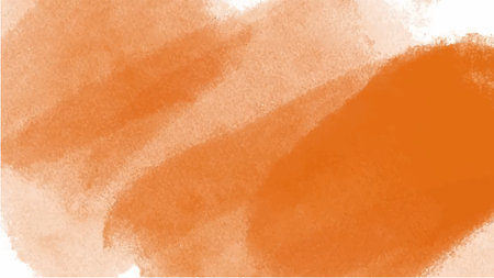 Orange watercolor background for your design, watercolor background concept, vector.のイラスト素材