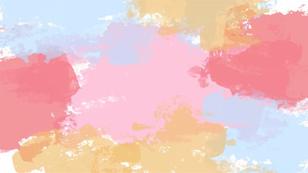 Colorful vector watercolor backgrounds for poster, brochure or flyer, Bundle of watercolor posters, flyers or cards. Banner template.のイラスト素材