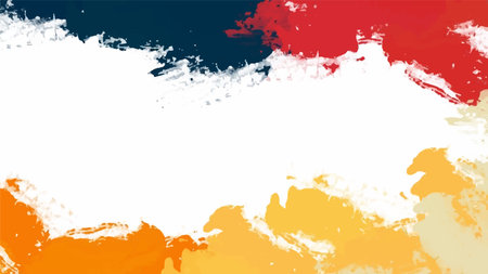 Colorful vector watercolor backgrounds for poster, brochure or flyer, Bundle of watercolor posters, flyers or cards. Banner template.のイラスト素材