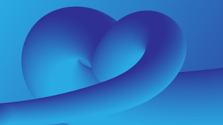 Abstract blue background and curve shape, background with copy space for design, vector.のイラスト素材