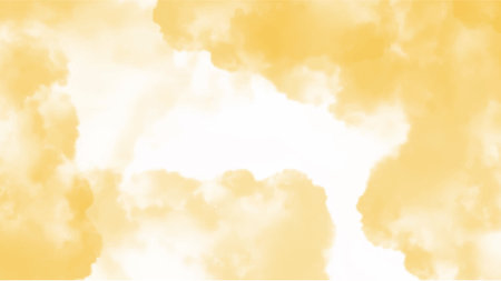 Abstract yellow watercolor background for your design, watercolor background concept, vector.のイラスト素材