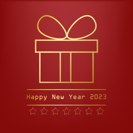 Merry christmas and happy new year 2023. Greeting card. vector.