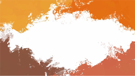 Abstract orange watercolor background for your design, watercolor background concept, vector.のイラスト素材