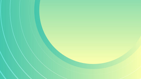 Abstract green fluid shape modern background with copy space, vector.